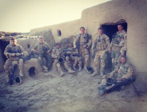 Sam during one of many deployments.