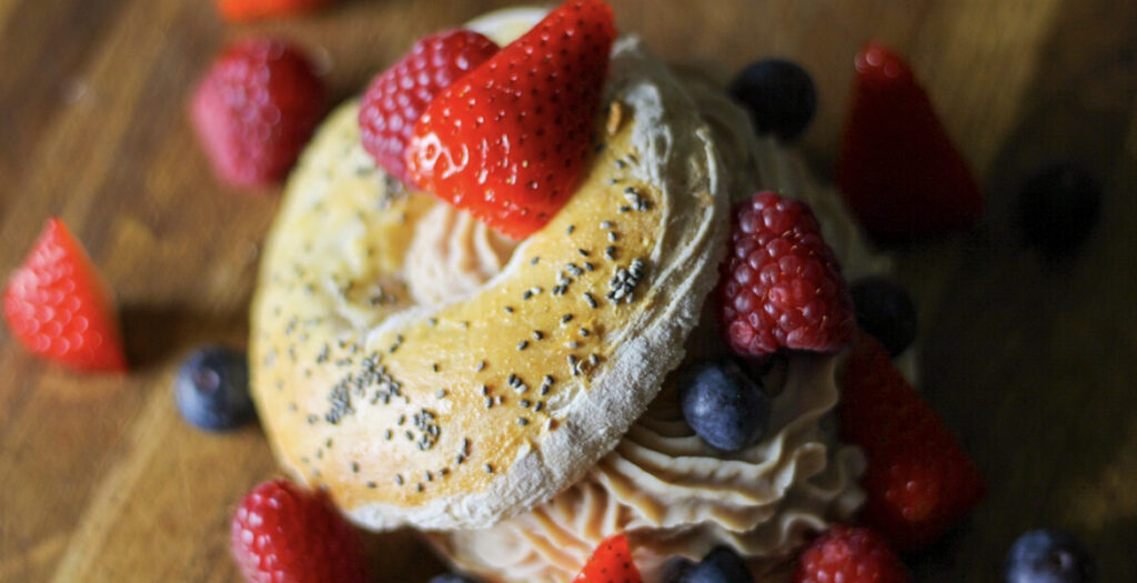 The Best 2 Ingredient Bagel With High Protein Filling
