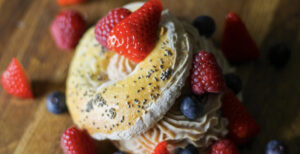 The Best 2 Ingredient Bagel With High Protein Filling