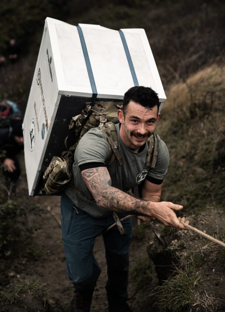 man v fridge